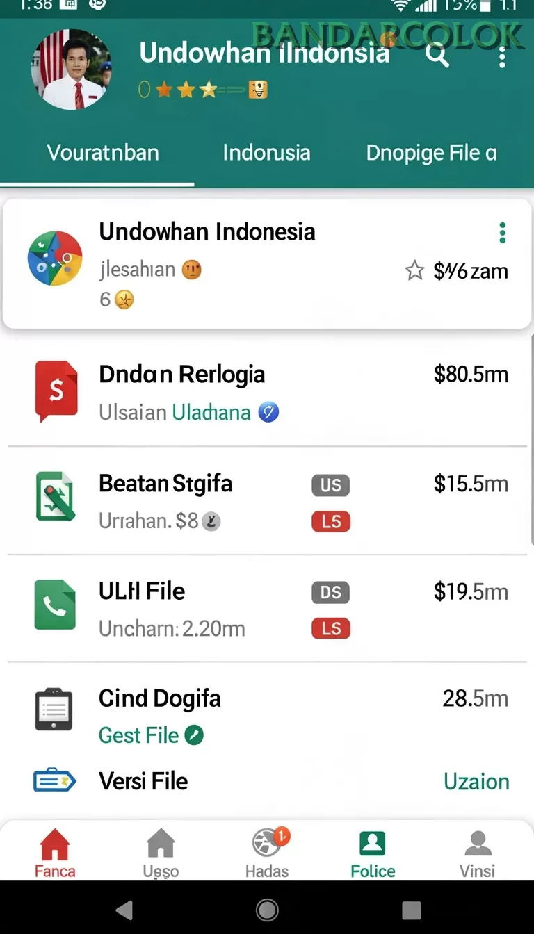 Cuplikan layar BUAYA77 — pengaturan akun