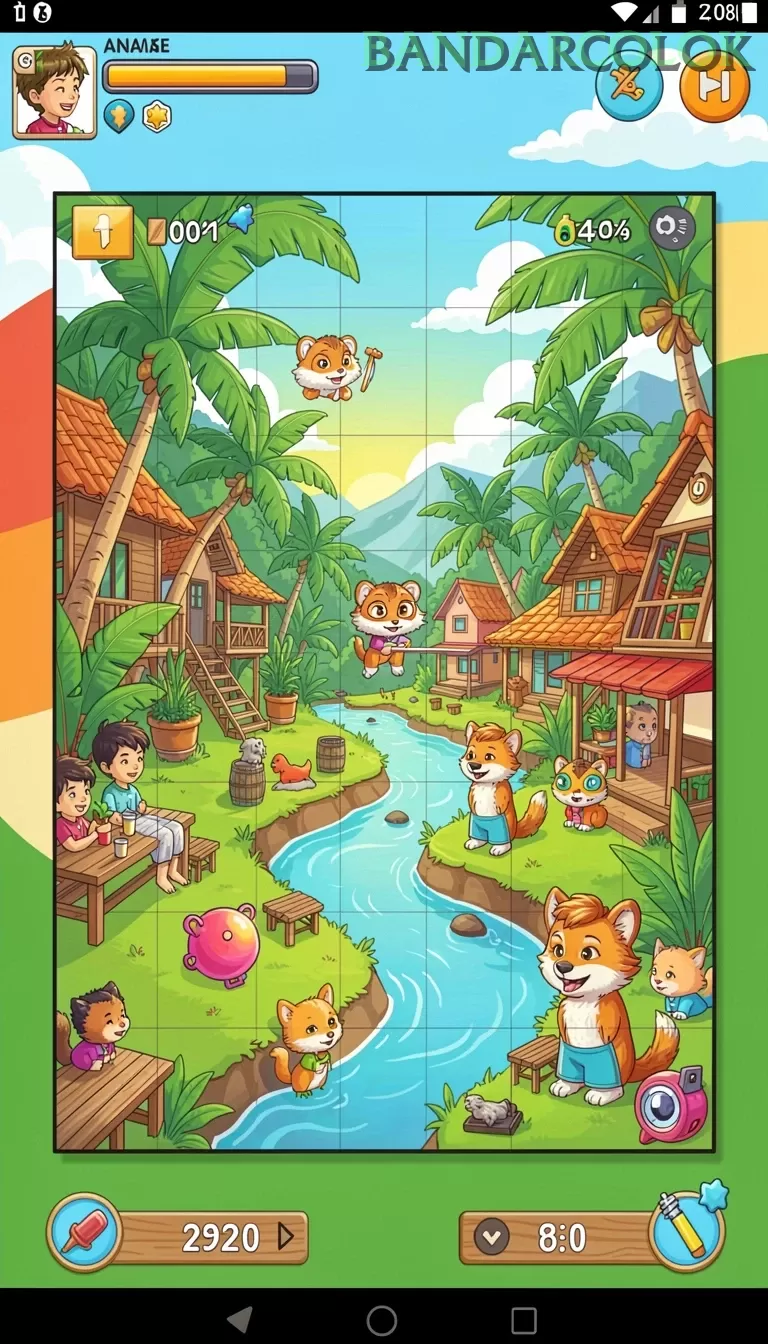Cuplikan layar PRIMA77 — menu navigasi