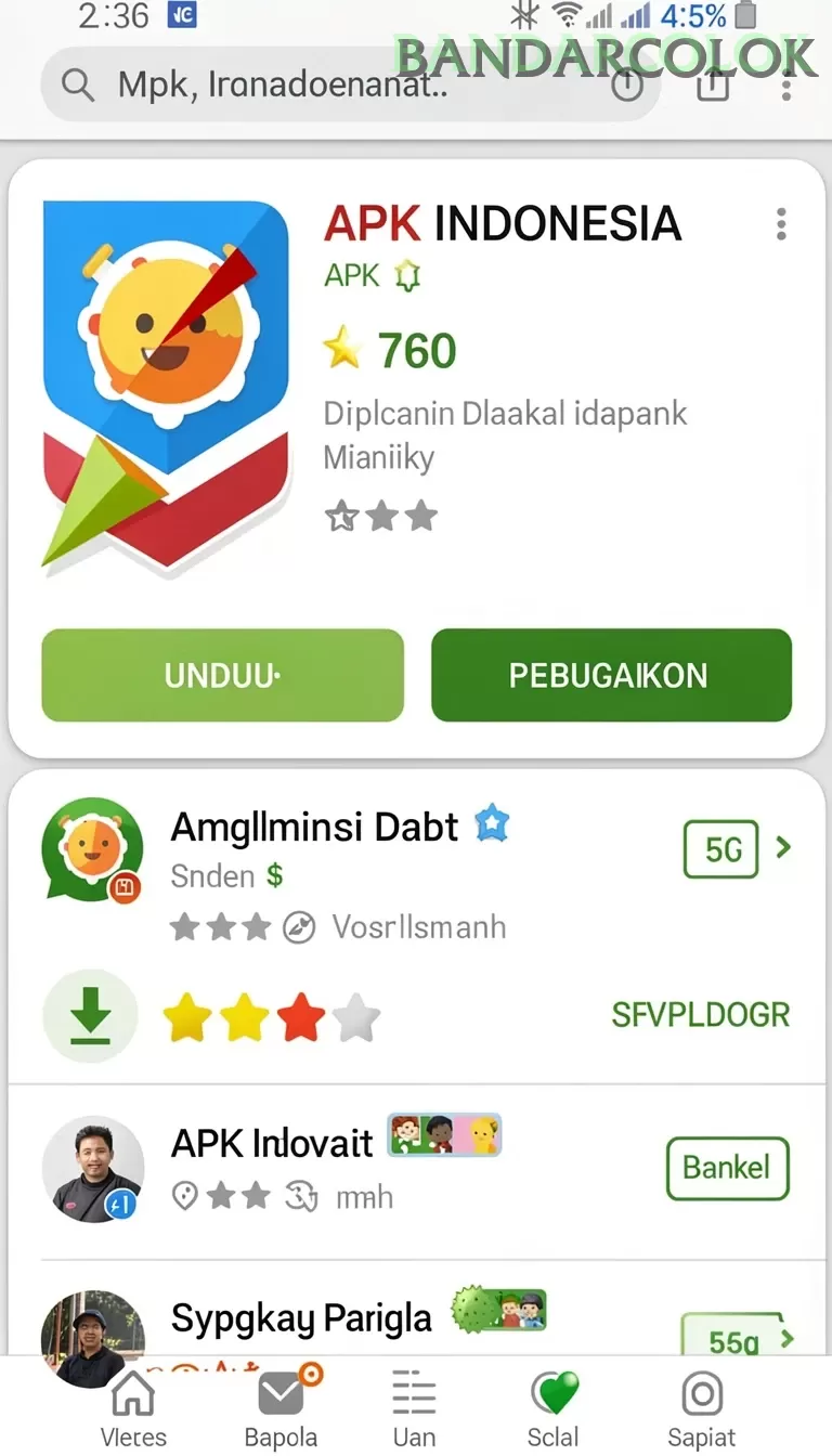Cuplikan layar PRIMA77 — halaman utama